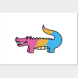 Pansexual Pride Gator Posters and Art